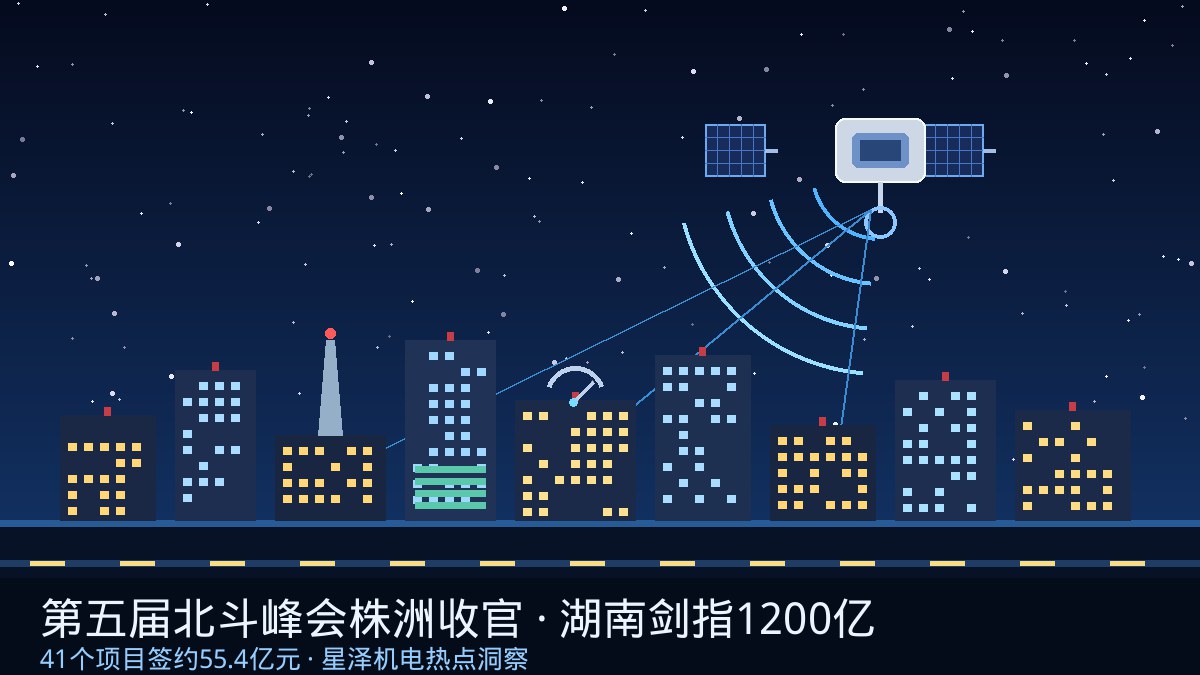 41个项目、55.4亿元！第五届北斗峰会株洲收官：湖南剑指2030年1200亿北斗产业集群，从芯片厂房到时空数据底座，规模化应用背后的机电工程新蓝海